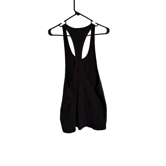 Gymshark Mens Legacy Racerback Tank Top Black Graphic Gym Fitness tank large - Picture 4 of 5